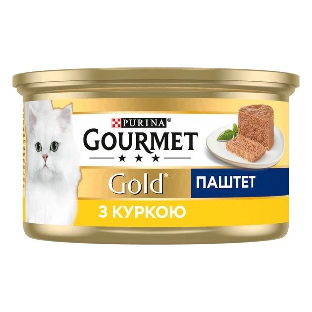 Корм д/котів Гурме Голд паштет курка 85г